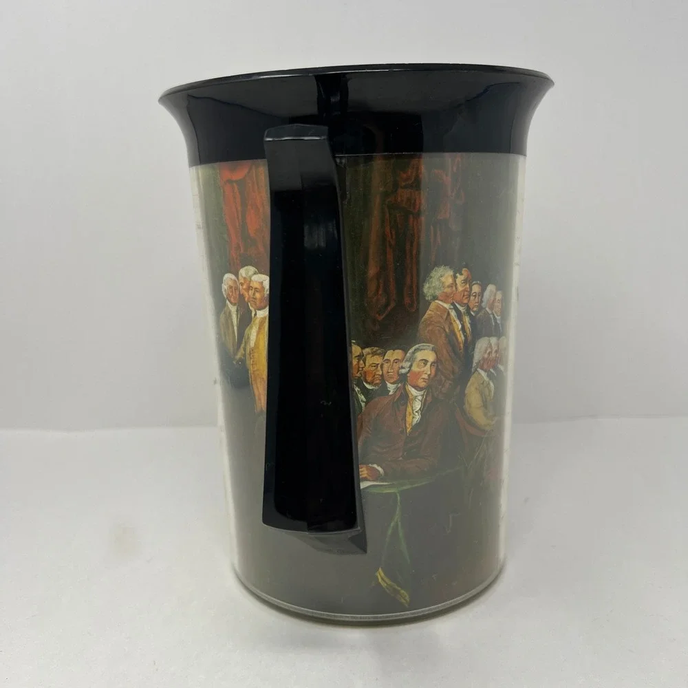 Thermo Serv Pitcher Black Declaration of Independence Vintage Insulated